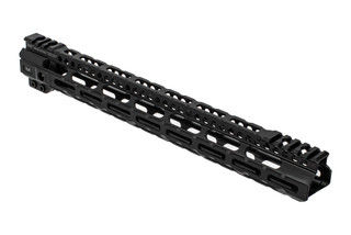 Midwest Industries Lightweight handguard 15 inch features a black hardcoat anodized finish